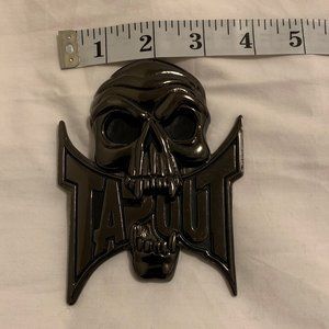 Tap Out Large Metal Belt Buckle 1.5"- Skull design